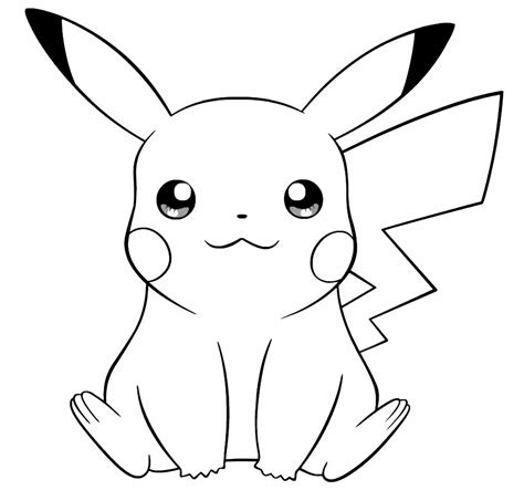 pikachu para colorir|26 Pikachu Desenhos para colorir